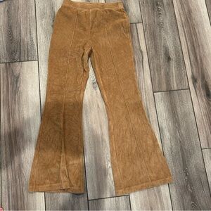 aerie Corduroy Boot Cut Pants in Camel Brown
